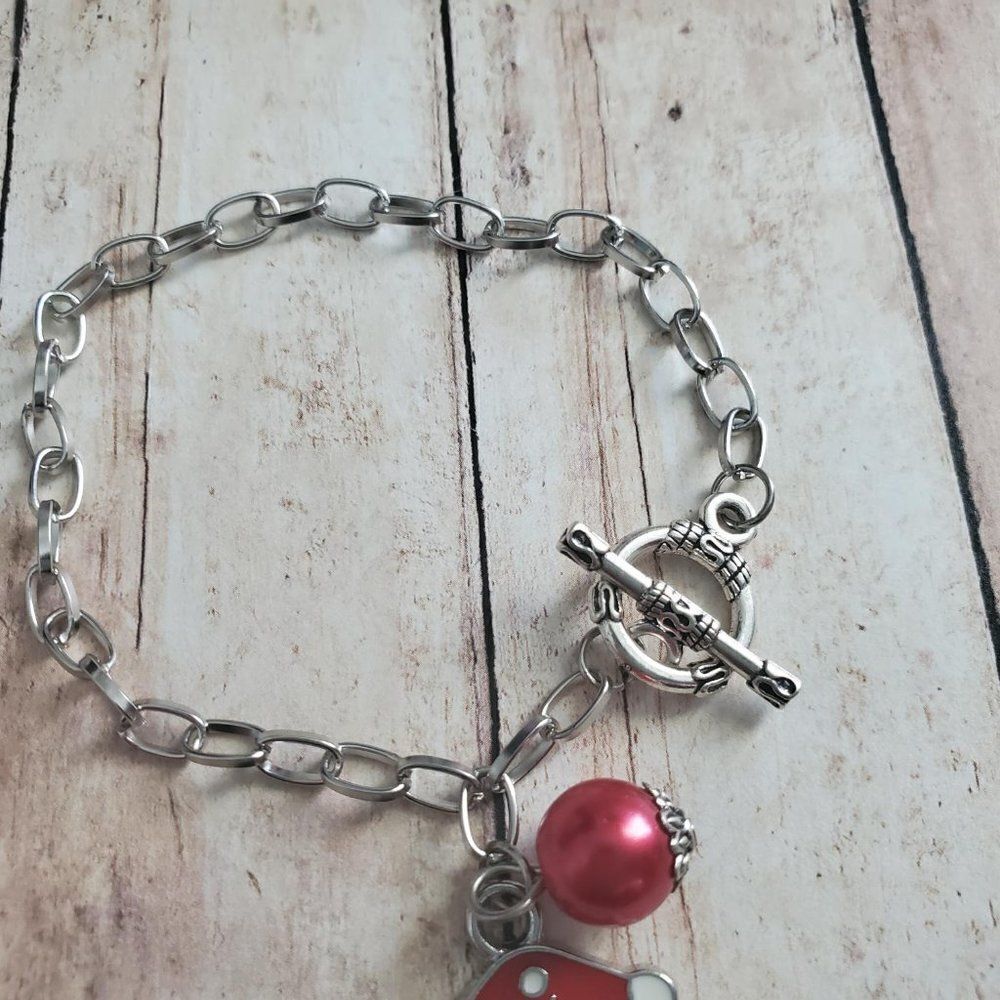 Santa Clause Toggle Lock Bracelet - Picture 6 of 9